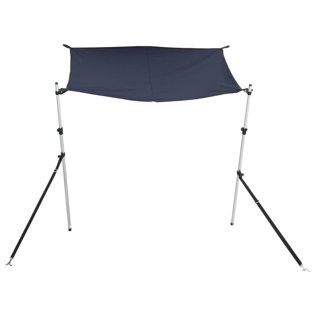 Estensione parasole T-Top, blu, 170 x 170 x (115-183), in 100% poliestere con rivestimento in PU, resistente ai raggi UV, impermeabile e antimuffa, con telaio in alluminio, 2