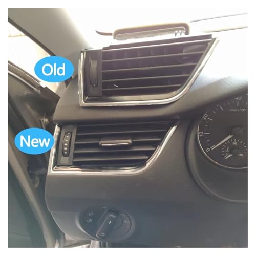 Panel de ventilación de aire acondicionado trasero para coche Skoda Octavia 5E 2015-2021 4
