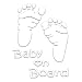 Pumpkin Baby on Board Funny Car Vinyl Decal Sticker