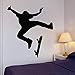Wandaufkleber, Skate-Vinyl-Skateboard-Wandaufkleber, Kinderzimmer, abnehmbar, Heimdekoration, wasserdicht, interessant, 57 x 65 cm