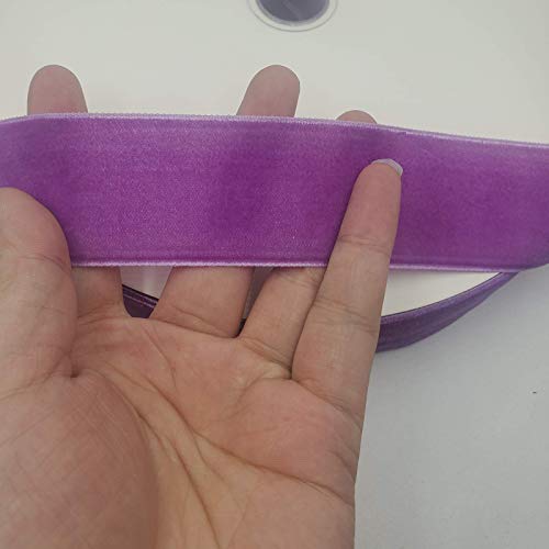 Image of 10 Yards Velvet Ribbon Spool (Purple, 1 1 /2 inch)
