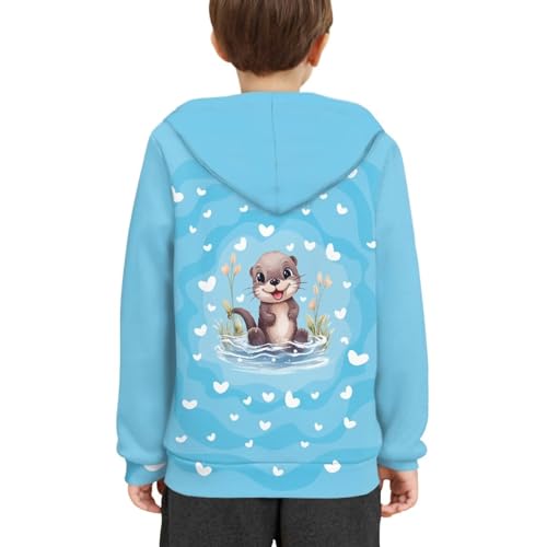 Talayituse Kids Hoodies for Teens Girls Boys with Pockets Pullover Hooed Sweatshirt Long Sleeve Tops Age 6-16 Years Old 6
