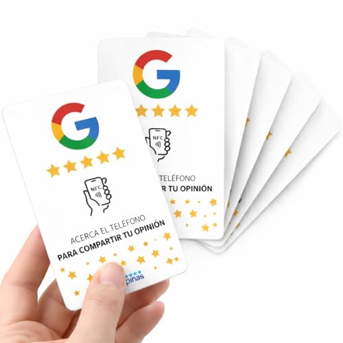 Tarjetas NFC Reseñas Google en Español | Android & iPhone | NFC Review Google | Más reseñas en Google de 5* (5)