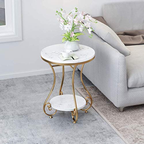 Table d'appoint ronde salon mini table basse de balcon en métal