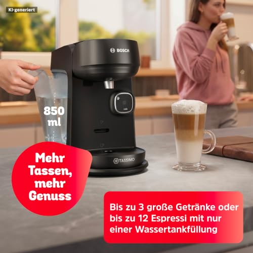 Bosch Tassimo harmony Kapsel-Kaffeemaschine, TAS172B, schwarz – Ansicht 2