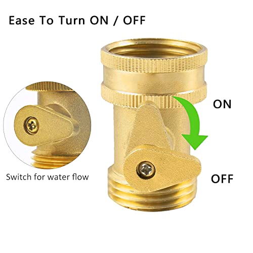 Jet Nozzle Water Hose High Pressure With Garden Hose Shutoff Valve Brass Heavy Duty 3/4" Ght Connector 4 Pack #TOP4