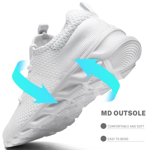 Image of Men's Running Shoes Slip On Walking Comfortable Tennis Breathable Non Slip Athletic Gym Workout Cross Training Fashion Sneakers
