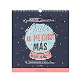Peso:540 gr Mr. Wonderful WOA09847ES, Calendario de Pared 2020, Talla Única, Azul