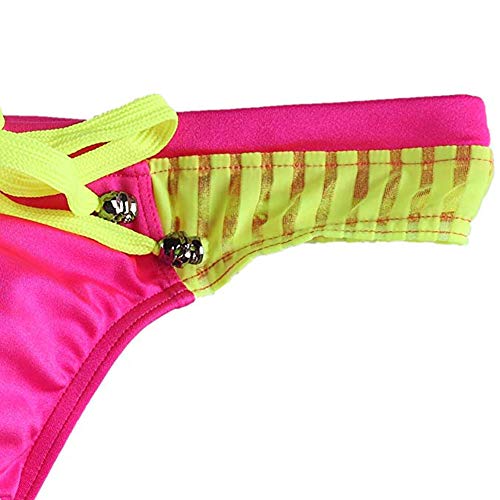 sandbank Men's Sexy Low Rise Mesh Thong Swim Briefs Drawstring Bikini Sport Swimsuit3