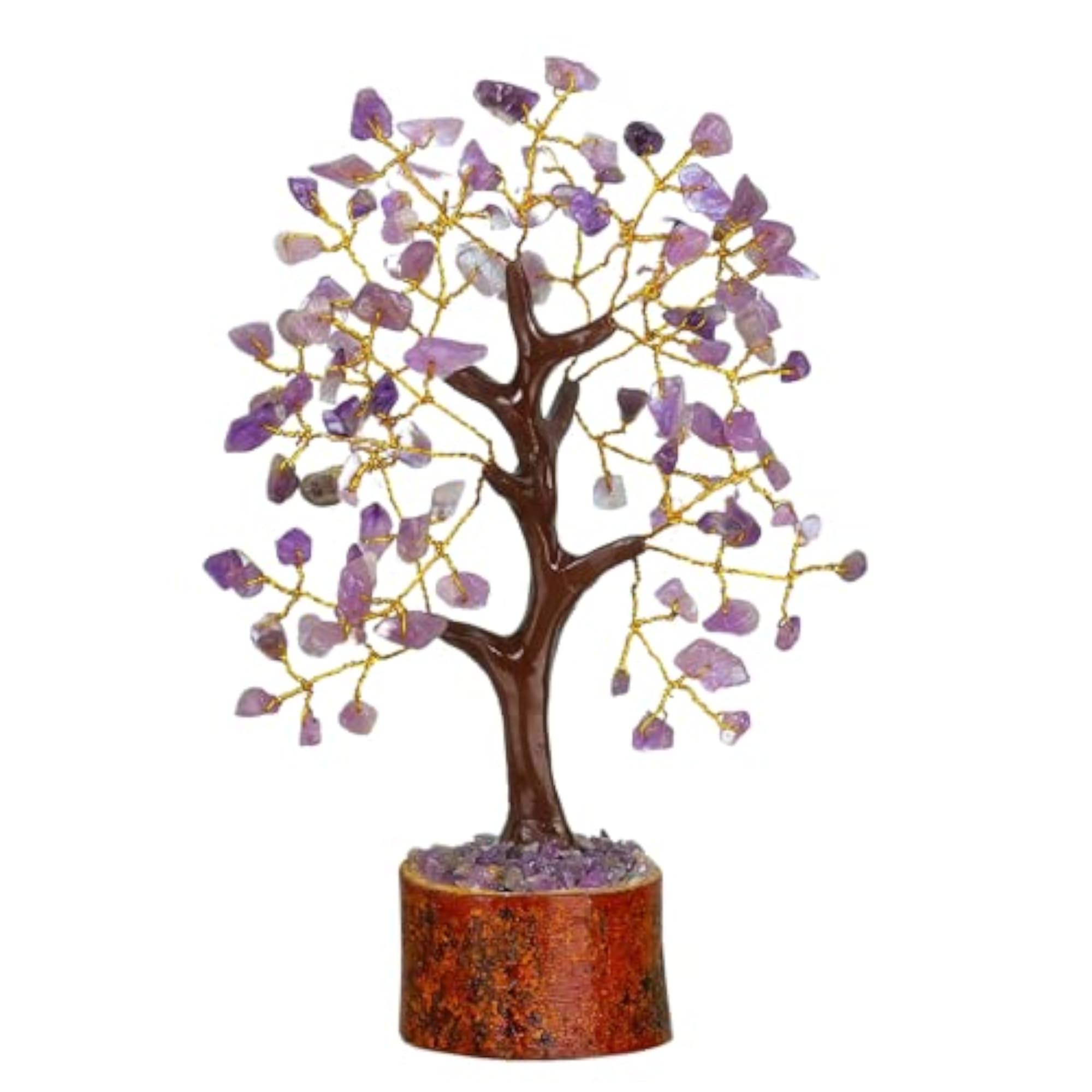 Amethyst Gemstone Tree Feng Shui Figurine, Home Decor