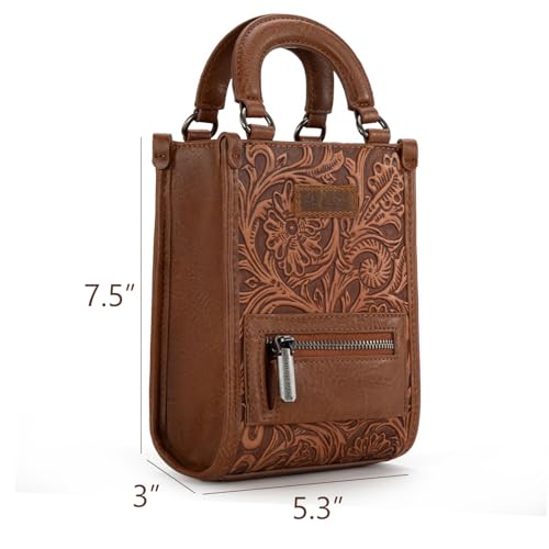 Image of Montana West Western Women's Crossbody Handbag Ladies Crossbody Bags for Women Designer Top Handle Handbags