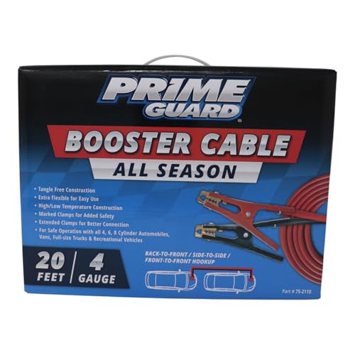 Image of Prime Guard All Season Booster Cable | 20 Feet | 4 Gauge | SKU: 75-2110