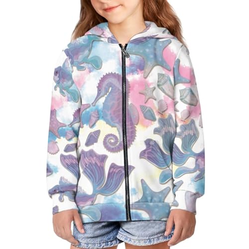 Girls Oversized Full Zip Hoodies Casual Sweatshirts Long Sleeved Jackets with Pockets2