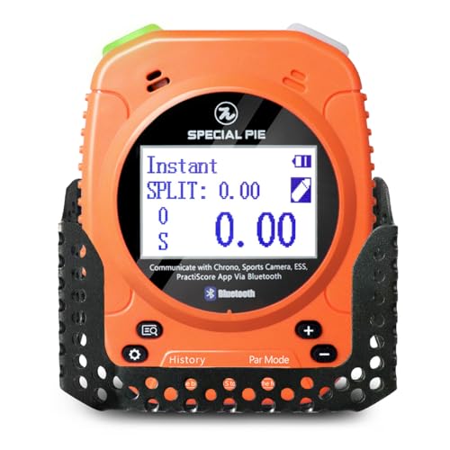 Cronómetro Shot Timer con Estuche Metal Naranja/Negro miniatura 1