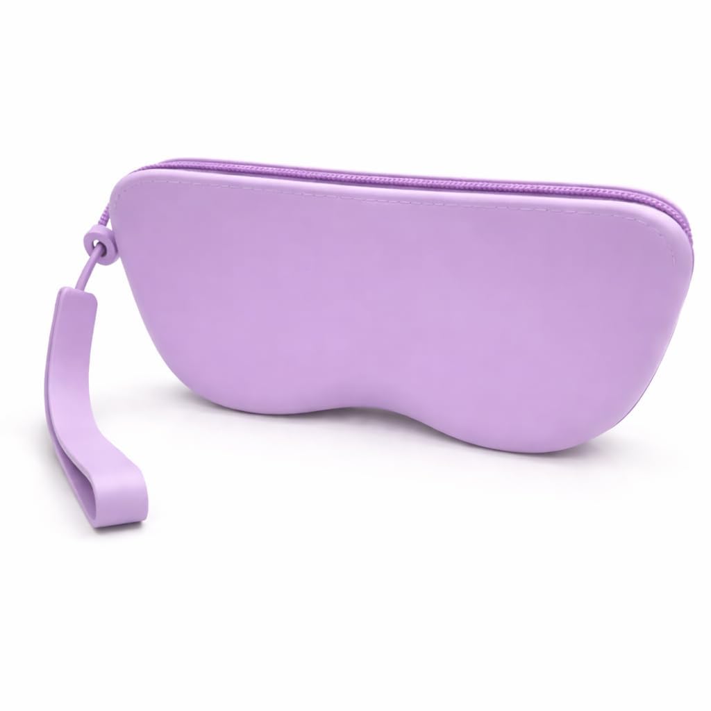 Thea Silicone Glass & Cosmetic Pouch| Soft Zipper Case with Large Capacity Storage for Eyeglasses, Sunglasses, Makeup, Toiletries, Skincare & Beauty Essentials-image-25