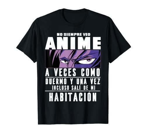 Nem sempre vejo anime para ver manga mulher homem menino menina t-shirt, Preto