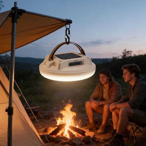 Lanterne solaire camping super lumineuse à 4 modes pour éclairage extérieur