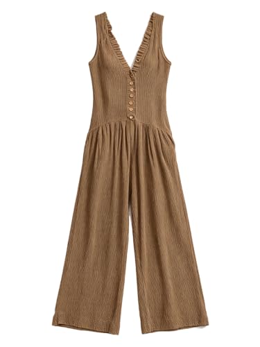 Combinaison jambe large femme pour affiner la silhouette et rester au frais