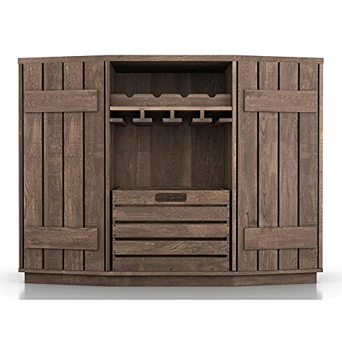 Furniture Of America Layfield Wood Multi-Storage Buffet In Reclaimed Oak #TOP16