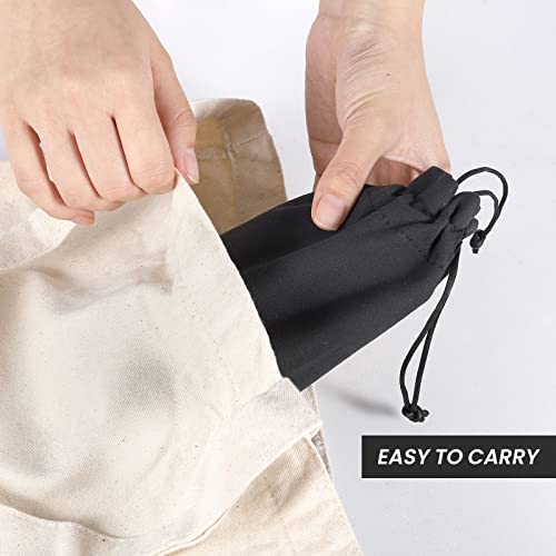 Vevok Chef Manuelle Kaffeemühle aus Edelstahl, mit tragbarer Tasche, verstellbare Einstellung, kompakte Gold-Kaffeemühle… – Bild 6