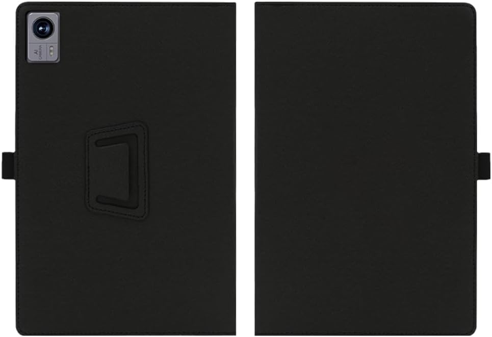 Compatible with Android A90 12-INCH Tablet case, Full Coverage Ultra Slim PU Leather Cover Case Folding Stand Cover Protective Tablet Cover with Hand Strap Magnet (Black)