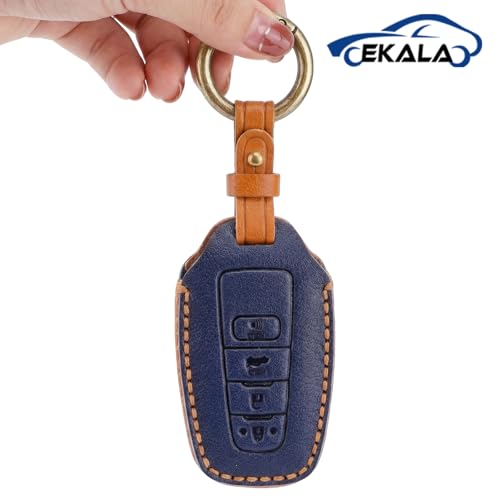 for Toyota Key Fob Cover 4 Buttons with Keychain Soft Leather Key Case — view 5