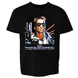Pop Threads The Terminator Italian Key Art Cyborg Retro Movie Youth Kids Girl Boy T-Shirt Black M
