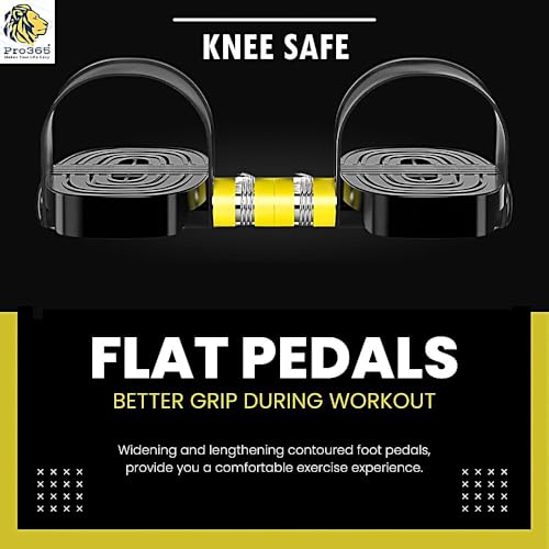 PRO365 Tummy Trimmer Exerciser/Flat Pedal For Extra Support/Sit Up Equipment/Sport Fitness/Leg Exerciser/Home Gym Equipment (6 Month Warranty, Triple Spring), Multi-Coloured