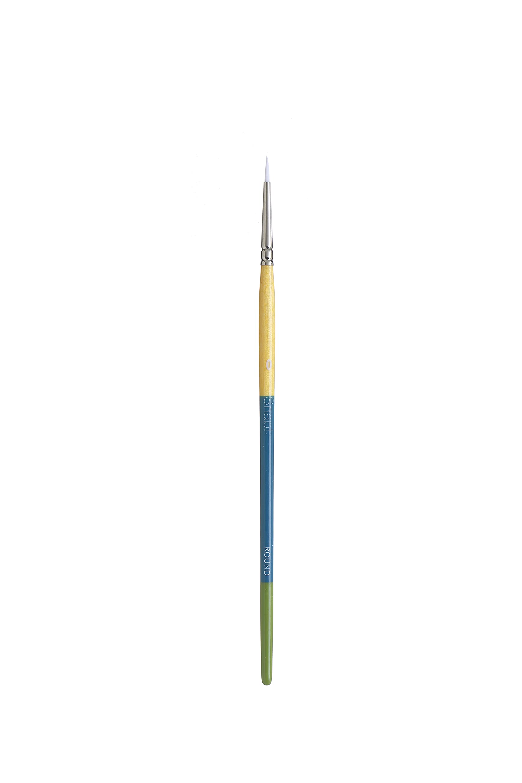 Darice Round Paintbrush - White Synthetic - Multicolored - Size 0