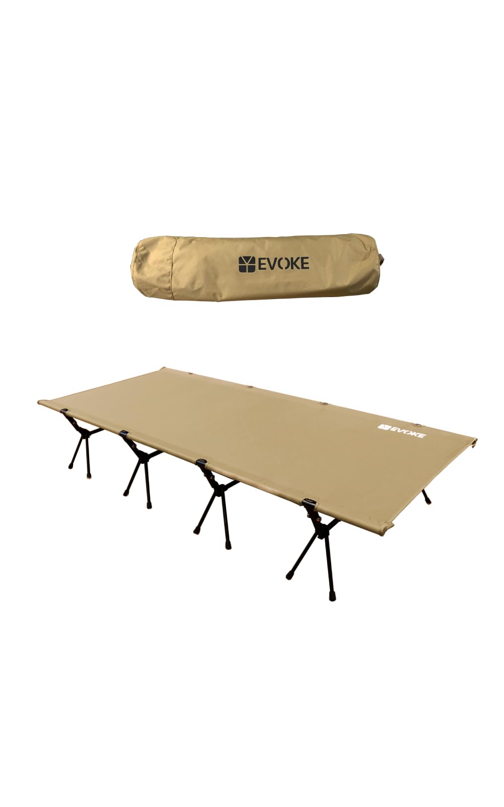 Amazon | EVOKE コット キャンプ ワイド アウトドアベッド