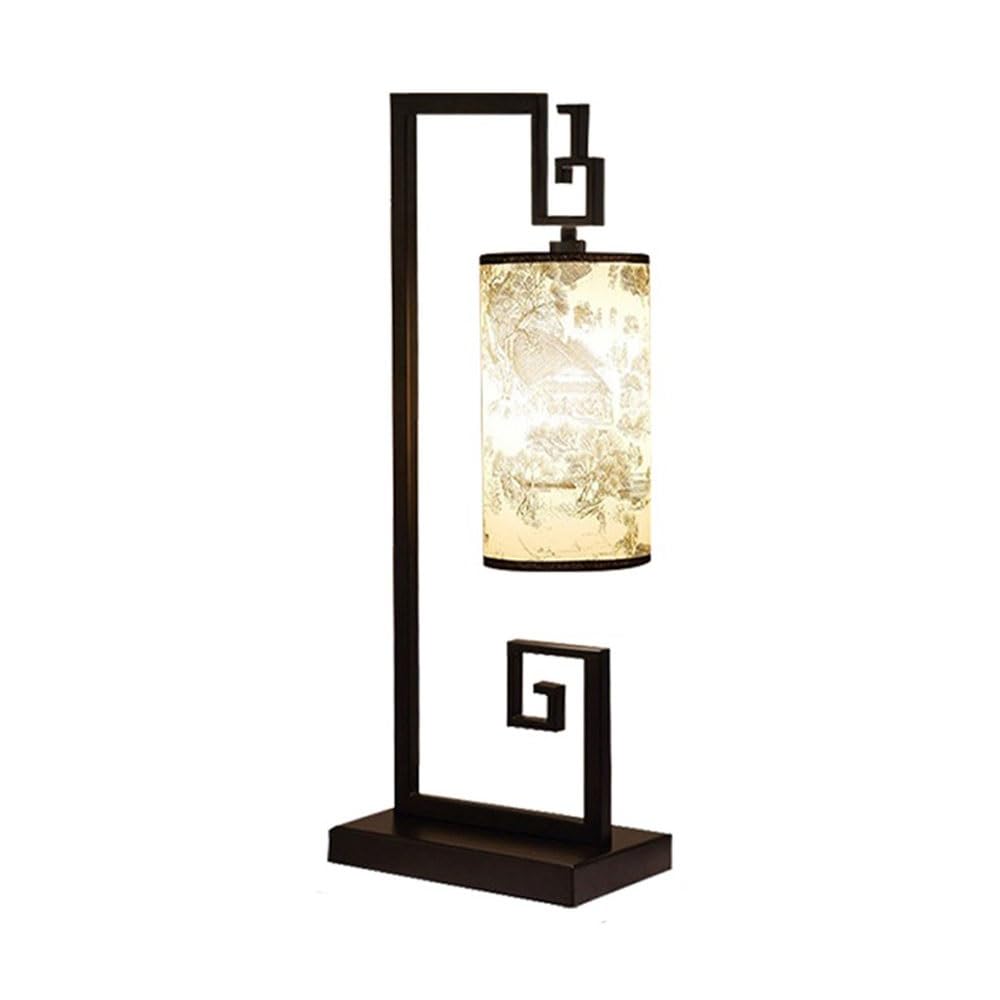 Zeng25liangOu-12 Bedside Lamps Desk Lamp, Living Room Study Bedroom Bedside Patterned Personalized Reading Light
