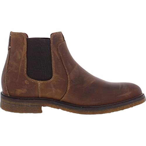 Johnston & Murphy Men's Xc4® Maddox Chelsea Boot Tan Oiled Full Grain 10 M/W Us #TOP1