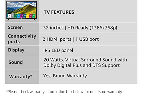 Image of LG 80 cm (32 inches) HD Ready LED TV 32LJ542D (Black) (2017 Model)