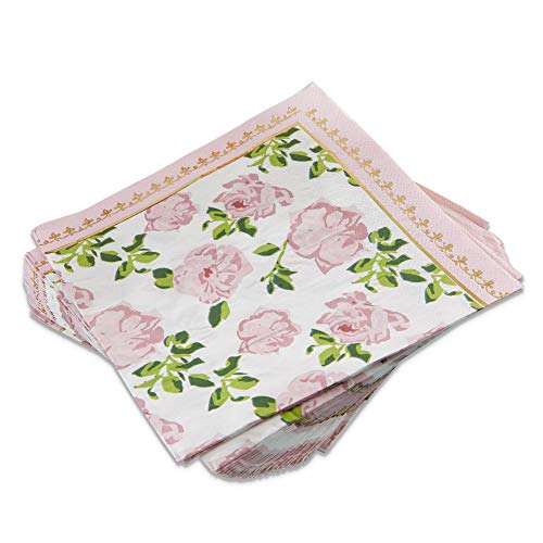 Guardanapo floral vintage Kate Aspen Tea-Time Whimsy, pacote com 30