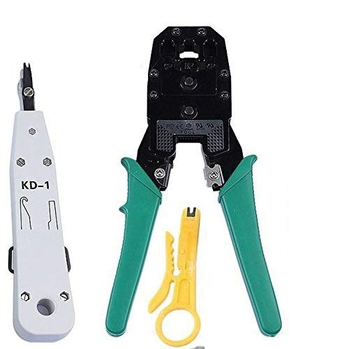 River Fox 3 In 1 Modular Crimping Tool, Rj45, Rj11 Cat5E/Cat6 Lan