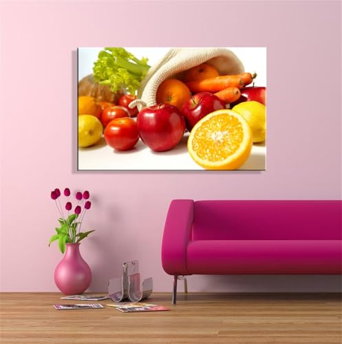 Peinture diamant fruits 5d pour décorer le salon en famille avec ce grand format 80x100cm