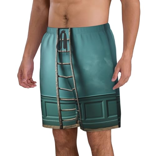 Men's Swim Trunks A Ladder Quick Dry Board Shorts Mens Bathing Suit Beach Swimwear with Pockets4