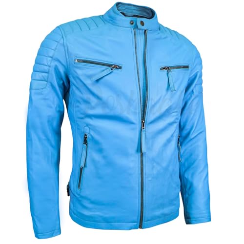 Leather Jacket Men - Stylish Cafe Racer for Men | Men's Leather Jacket Jacket for Comfort & Durability2