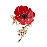 Peso: 17,5 g DIIDII Broche de ramo de alfileres de flores de rosas para novia, vestido de fiesta de boda, para uso diario, trabajo, negocios (rojo
