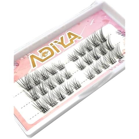 Lash Clusters 36/42/48pcs Natural Individual Eyelashes Extension Mix Length 3D Soft Fluffy Single Cluster Lashes for Personal Makeup Use (D39, MIX) Cover