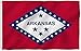 Anley Fly Breeze 3x5 Feet Arkansas State Polyester Flag - Vivid Color and UV Fade Resistant - Canvas Header and Double Stitched - Arkansas AR State Flags with Brass Grommets 3 X 5 Ft