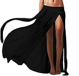 ligero y Sexy Inception Pro Infinite Falda Pareo - Funda de Disfraz - Adecuado para Adultos Mujer y Niña - Largo - Negro