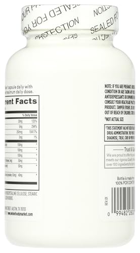 365 by Whole Foods Market, Think Smart with B Vitamins, Amino Acids, Ginkgo, Asian Ginseng, Gotu Kola, & Choline, 120 Capsules - image 2