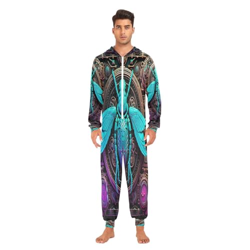 Combinaison pyjama insecte abstrait pour soirée cocooning