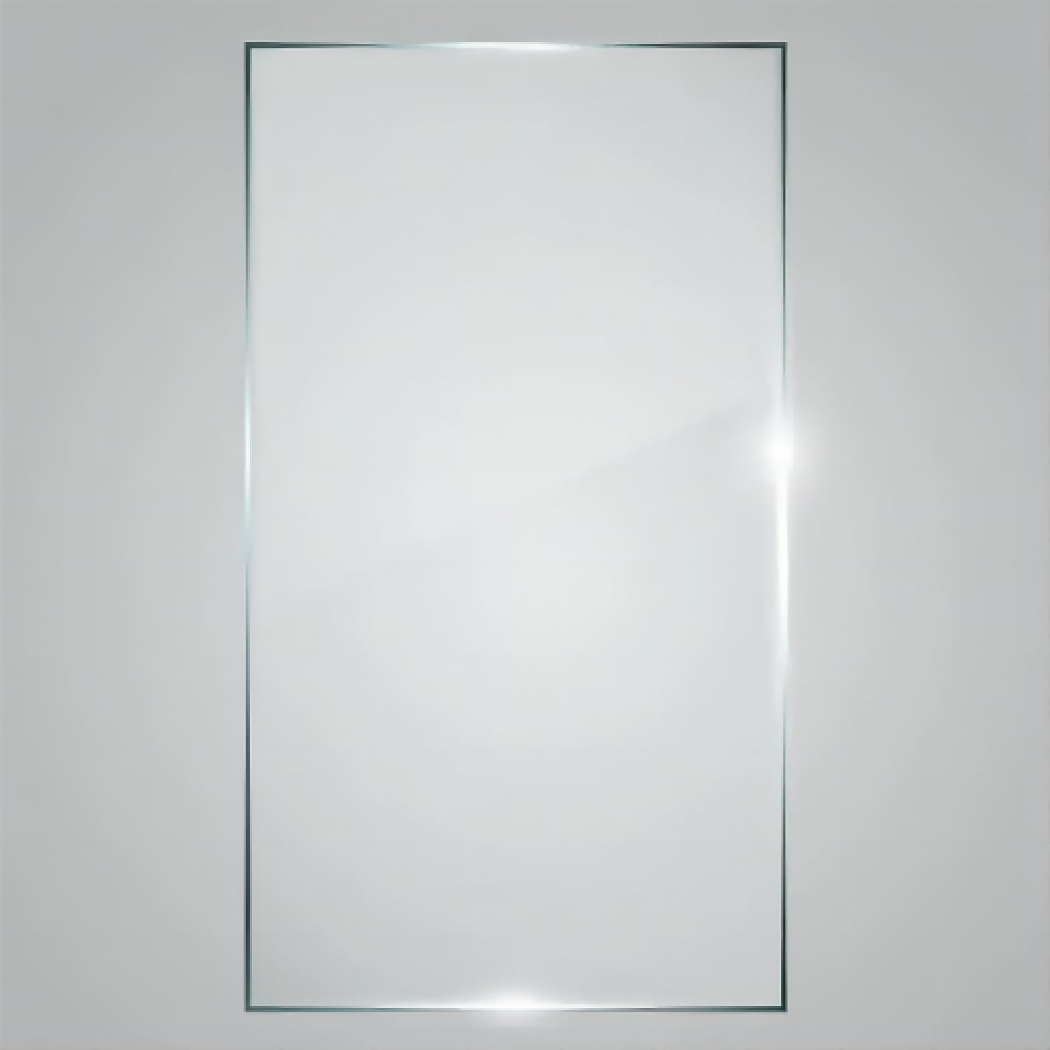 One Piece of Glass Only, 1/4" (6mm) Clear Tempered Glass with Safety Film, 24D03-T60PGS