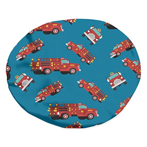 Image of Cars Print Kids Satin Sleep Cap, Elastic Adjustable Band Hat Night Sleeping Head Cover for Hair Protecte Satin Bonnet Beanie Hat for Girls Boys Toddler Baby