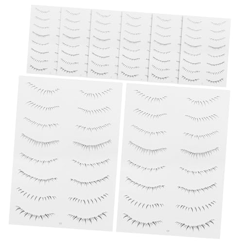 Didiseaon 10 Sheet Lower Eyelash Tattoos Stickers Women Fake Eyelash Extensions for Makeup Natural Look