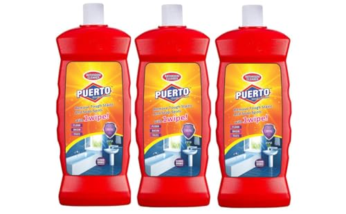Puerto Bathroom Cleaner – 500 Ml (Pack Of 3)| Suitable For Rs. 199 @ 45 % Puerto Bathroom Cleaner – 500 Ml (Pack Of 3)| Suitable For Rs. 199 @ 45 %