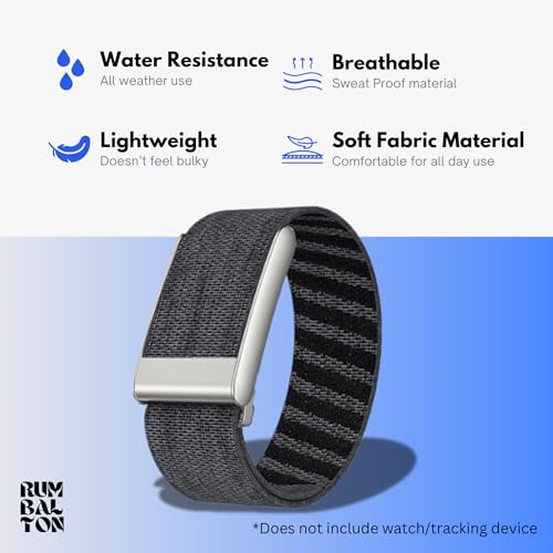 Image of Nylon Strap Compatible with Whoop 5.0 Band Strap - Durable, Adjustable Fitness Tracker Strap | Breathable, Comfortable Bands for Workout, Sleep, and Health Monitoring (Device Not Included) (Charcoal Grey)