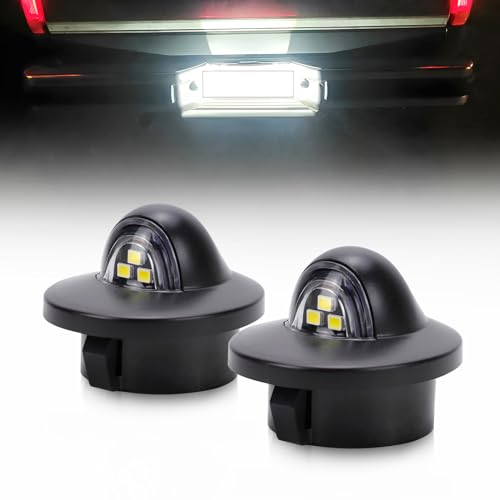 MIRUNNY LED License Plate Light Bright White SMD Tag Light Compatible with Ford F150 F250 F350 (2 Pack)